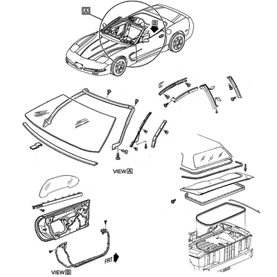 Weatherstrips and Glass- Convertible