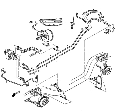 Brake Hoses & Pipes- With Active Handling